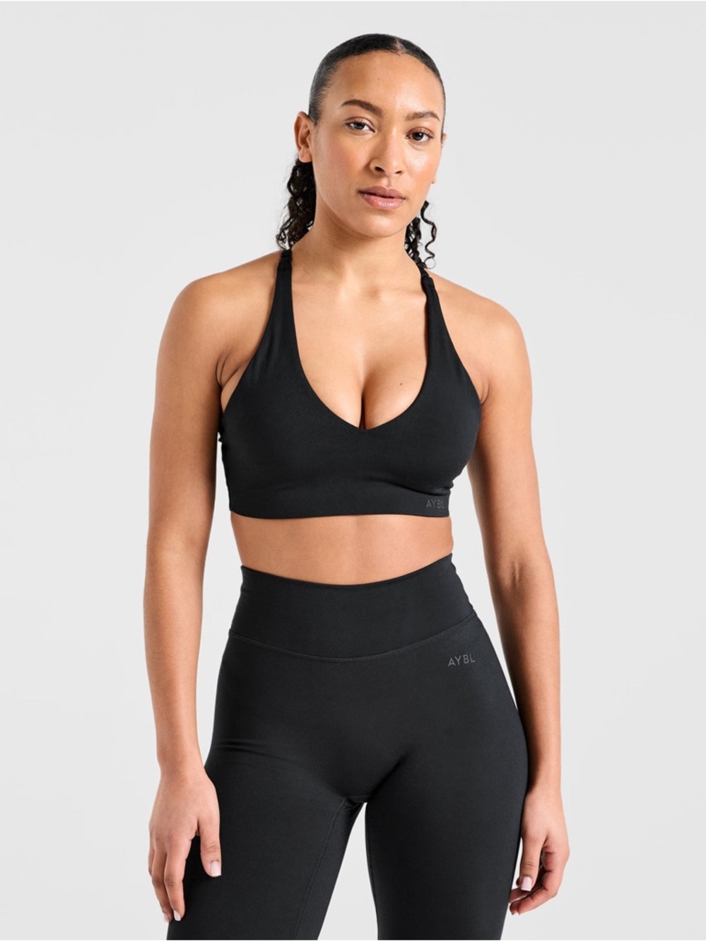 AYBL Staple Sports Bra Black Size S NWT Seamless Activewear
